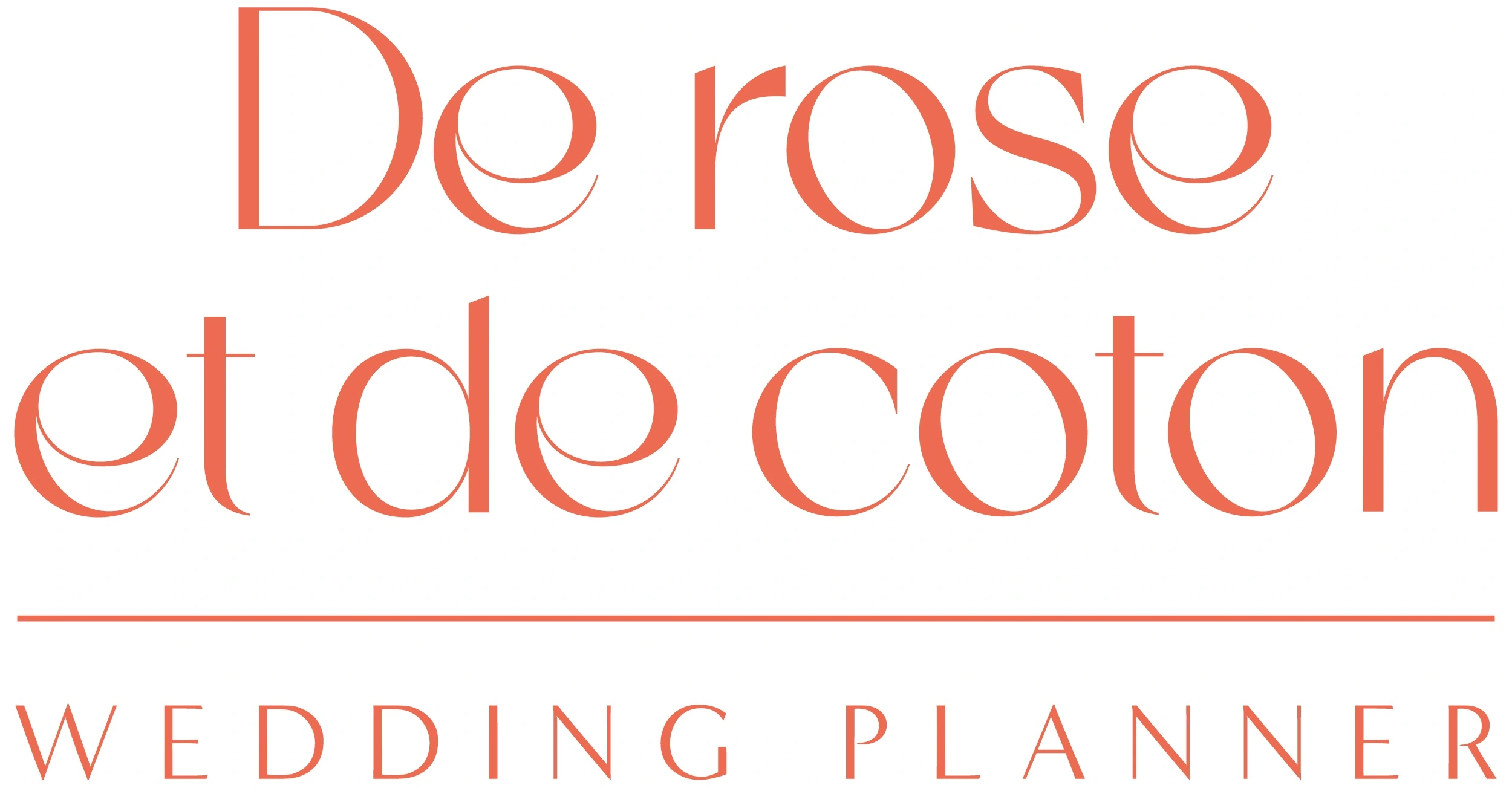 Logo de rose et de coton corail